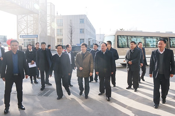 热烈欢迎国家工信部领导一行莅临山东中煤集团参观指导